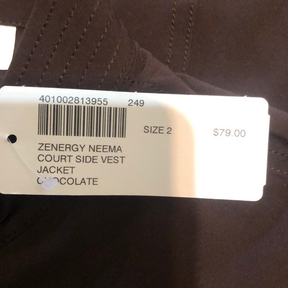 Chico's court side lightweight zipper front vest with pockets - Picture 14 of 14